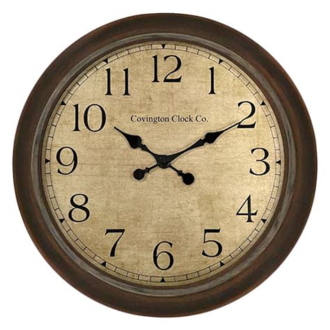 20 Inch Brown Wall Clock