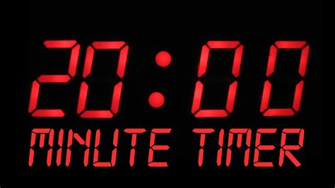 20 minutes countdown timer alarm clock