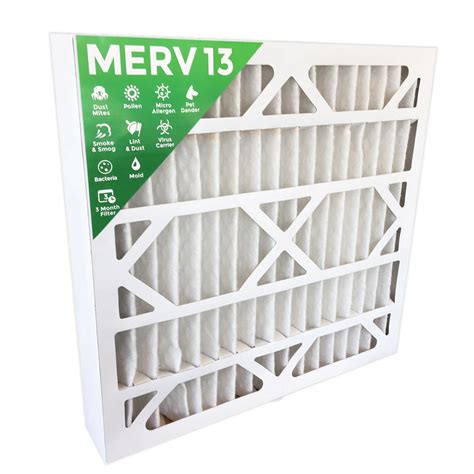 20 x 25 x 4 merv 13 pleated air filter