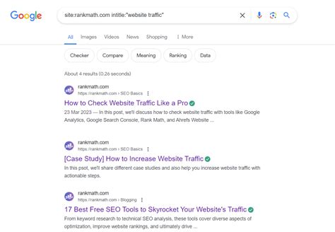 20. Only Search Page Titles With Intitle