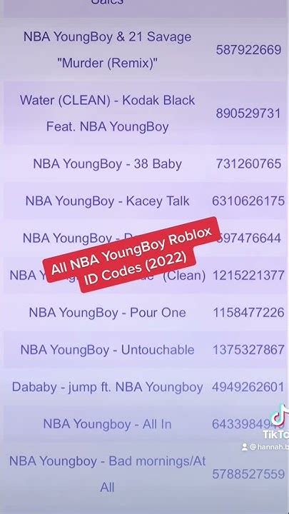 200+ All NBA YoungBoy Roblox ID Codes (2022) - YouTube