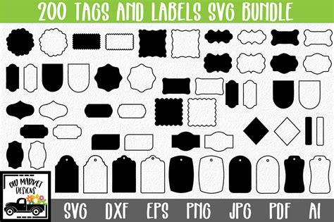Download 200 Tags and Labels Bundle Printable