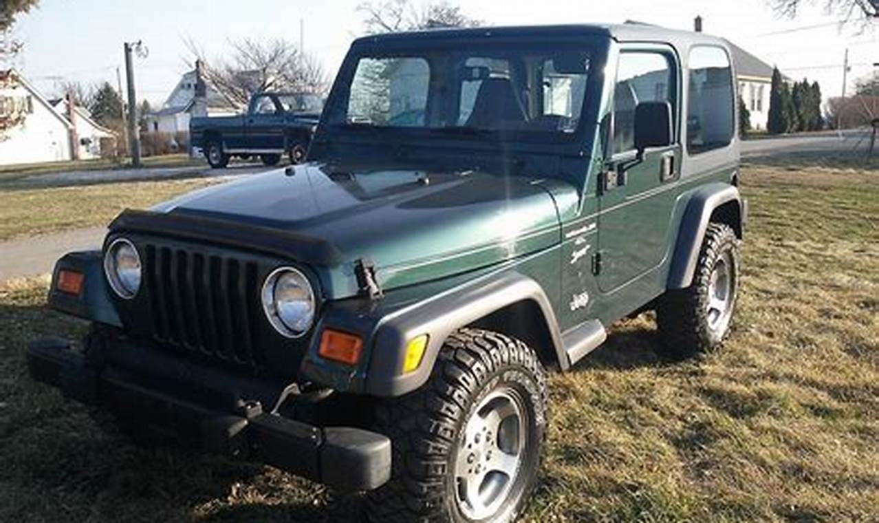 2000 jeep wrangler hardtop for sale