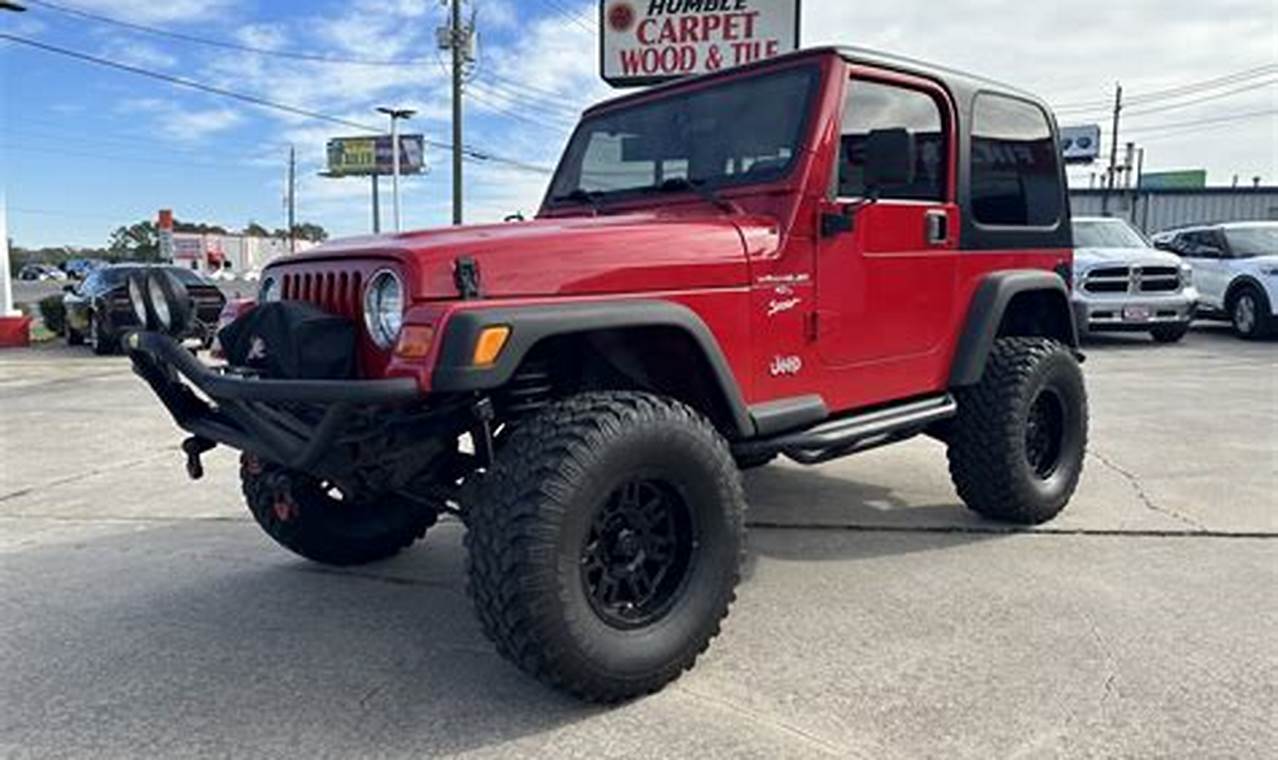 2000 jeep wrangler rubicon for sale