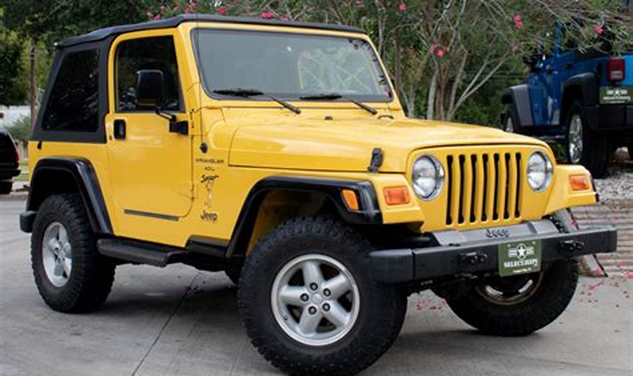 2000 to 2006 jeep wrangler for sale
