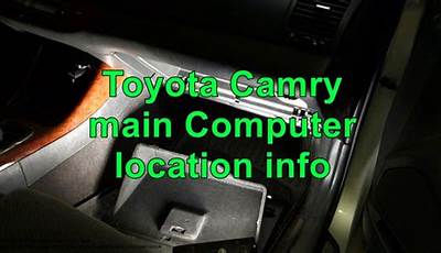 2000 Toyota Camry Ecu Location