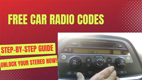 2000 Honda Odyssey Radio Code