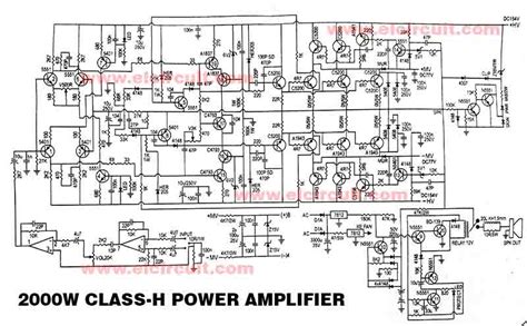 2000W Power Amplifier Circuit Diagrams: Unveiling Sonic Mastery