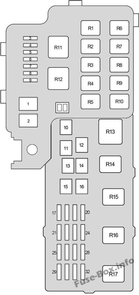 Fuse Box Diagram Lexus ES300 / ES330 (XV30; 20012006)