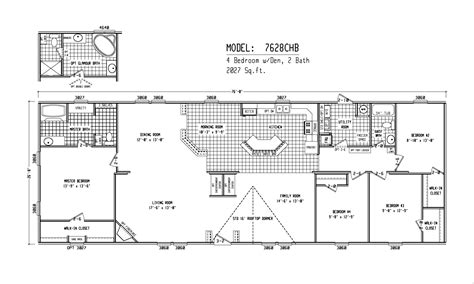 2001 fleetwood mobile home floor plans