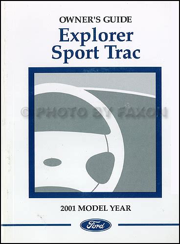 2001 ford explorer sport owners manual pdf