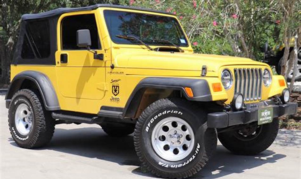 2002 jeep tj sport for sale