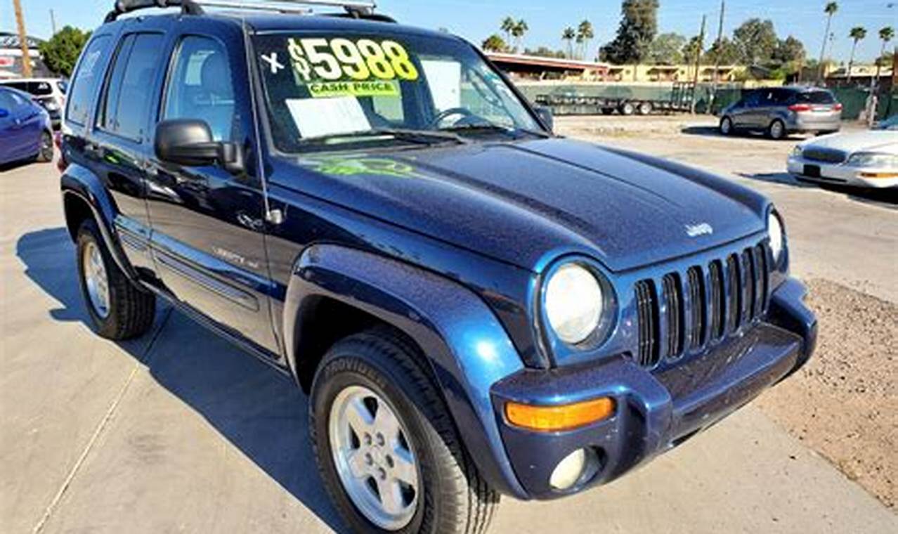 2002 liberty jeep for sale