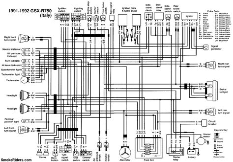 Suzuki GSXR 600 Wiring Diagram