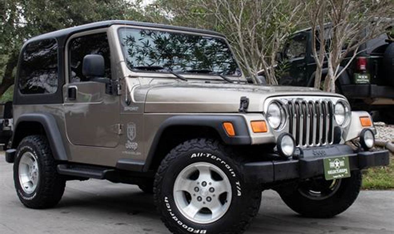 2003 jeep wrangler hardtop for sale