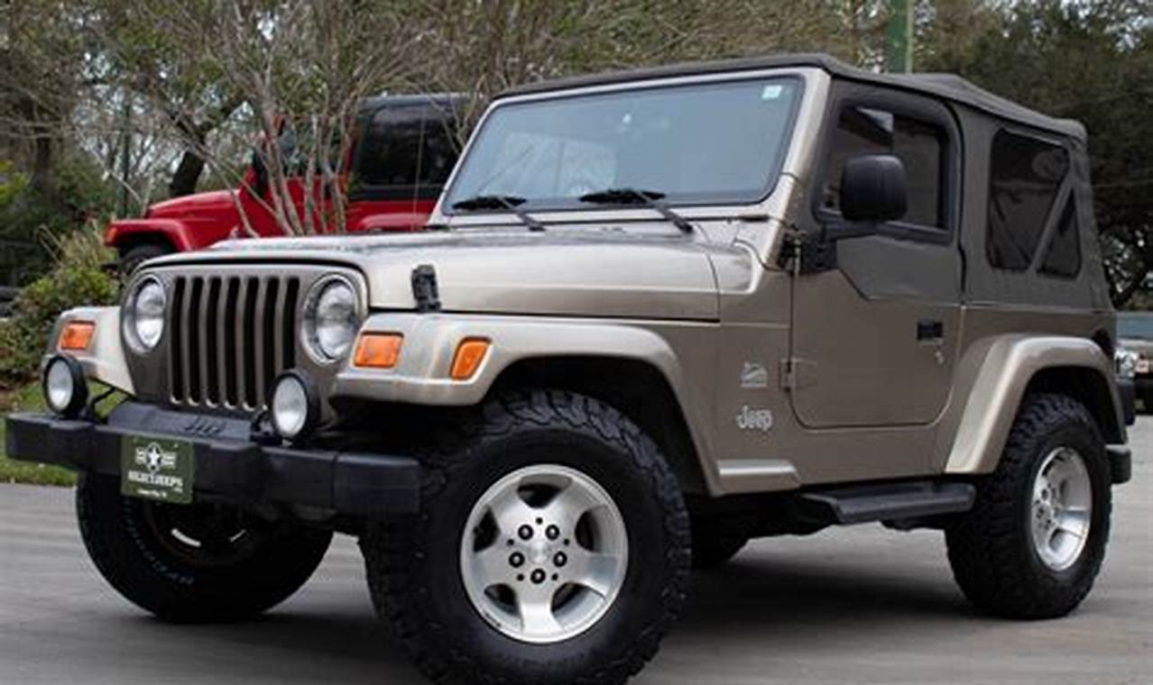 2003 jeep wrangler sahara for sale