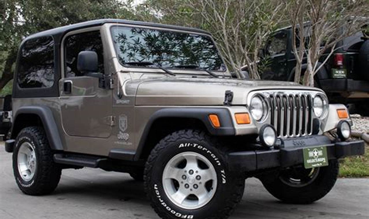 2003 jeep wrangler sport for sale