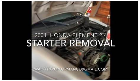 2004 Honda Element Starter 2.4L Engine Models with