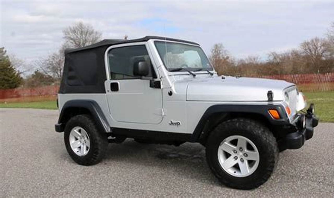 2004 jeep wrangler soft top for sale