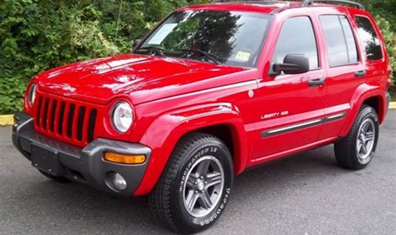 2004 red jeep liberty for sale