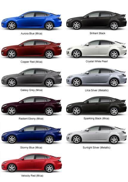 2005 Mazda 6 Paint Colors