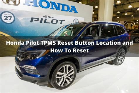 HOW TO GUIDE Honda Pilot TPMS Reset Programming Instruction
