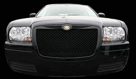 2007 Chrysler 300 Black Grill For 2005 2010 c Shinny Vertical Front Bumper Hood e 2010 Custom