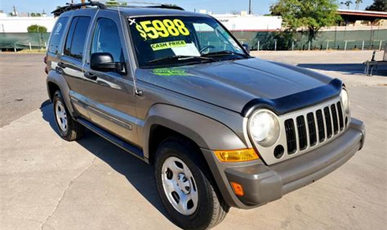2007 liberty jeep 3.7 4wd for sale