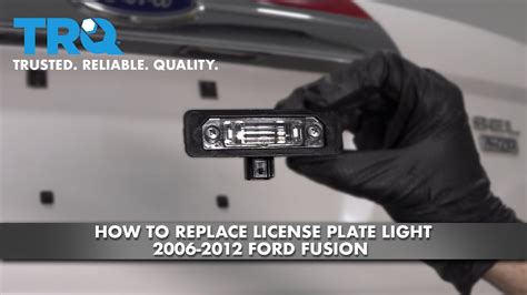 2007 ford fusion license plate light bulb