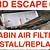 2008 ford escape cabin filter