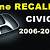 2008 honda civic recalls