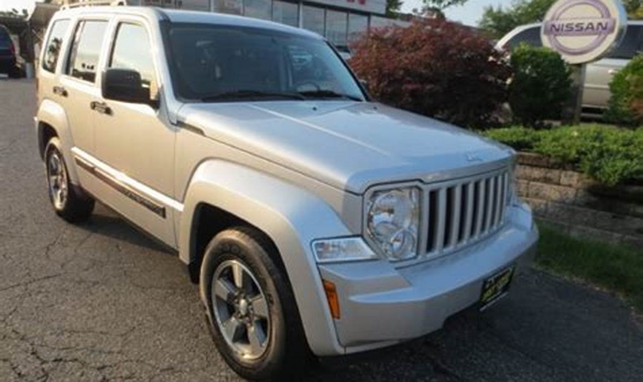 2008 jeep liberty silver 4wd, ny for sale
