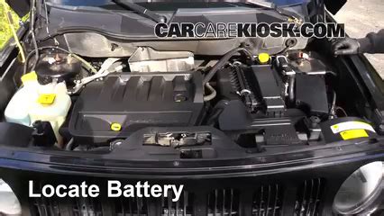 2008 jeep patriot battery removal