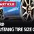 2009 ford mustang tire size