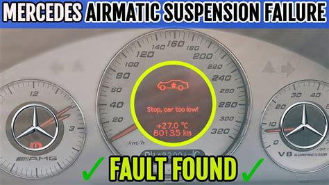 2009 mercedes s550 air suspension malfunction