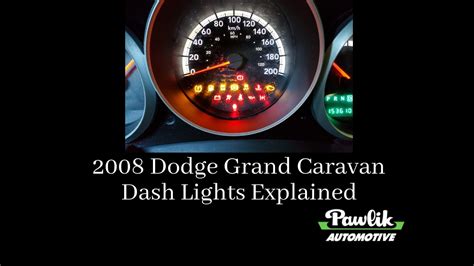 2010 dodge grand caravan dash lights