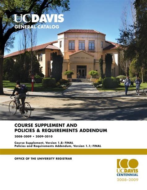2011 Course Catalog Uc Davis