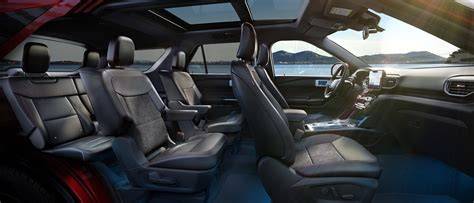 Interior view of a 2011 Ford Explorer SUV