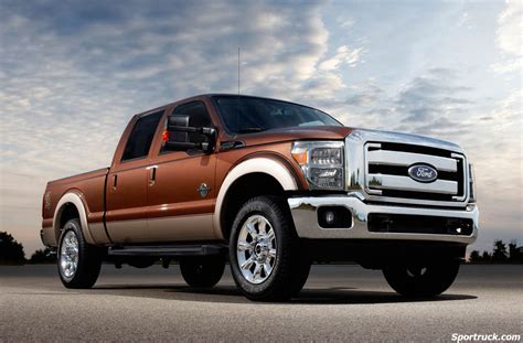 Front view of a 2011 Ford F-250 pickup truck