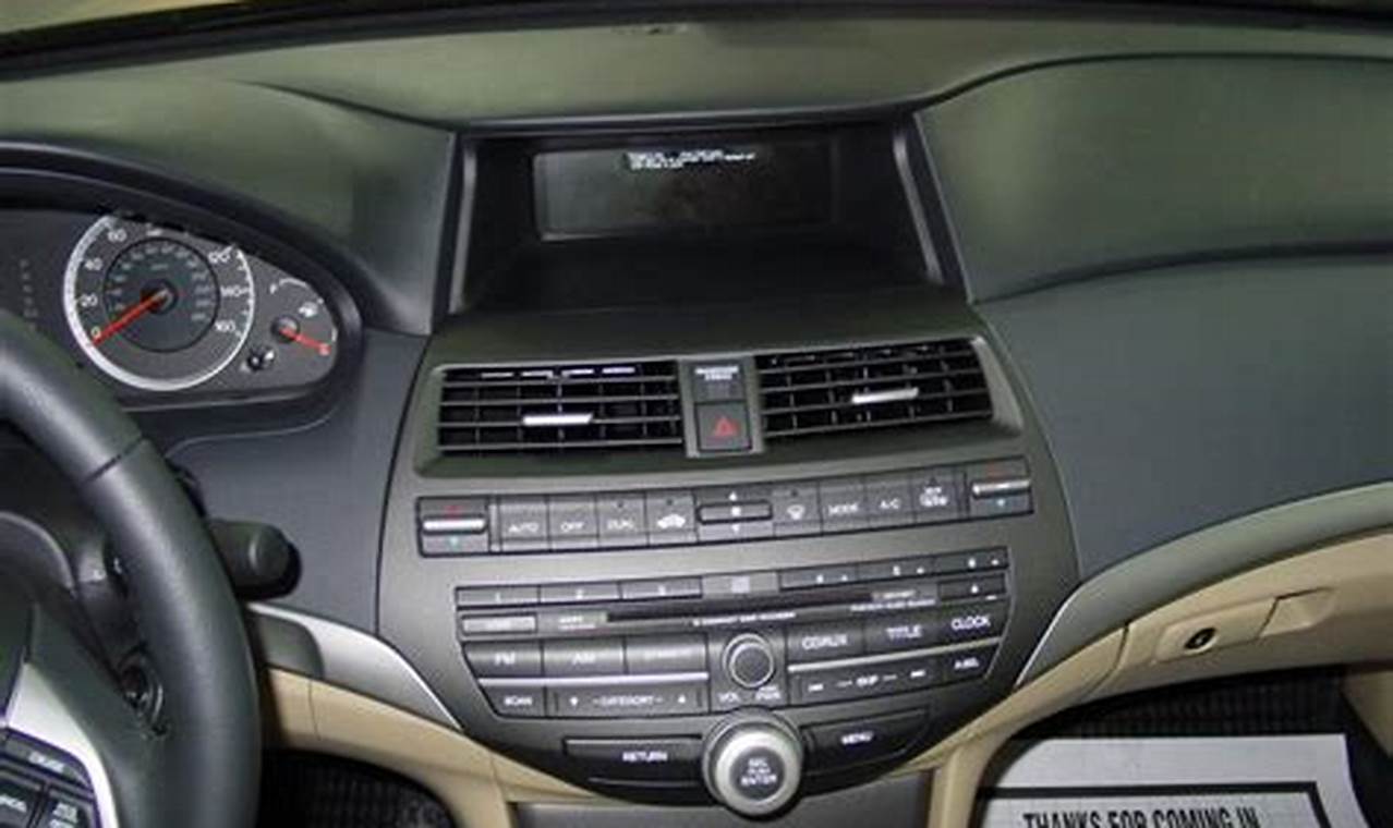 2012 Honda Accord Radio