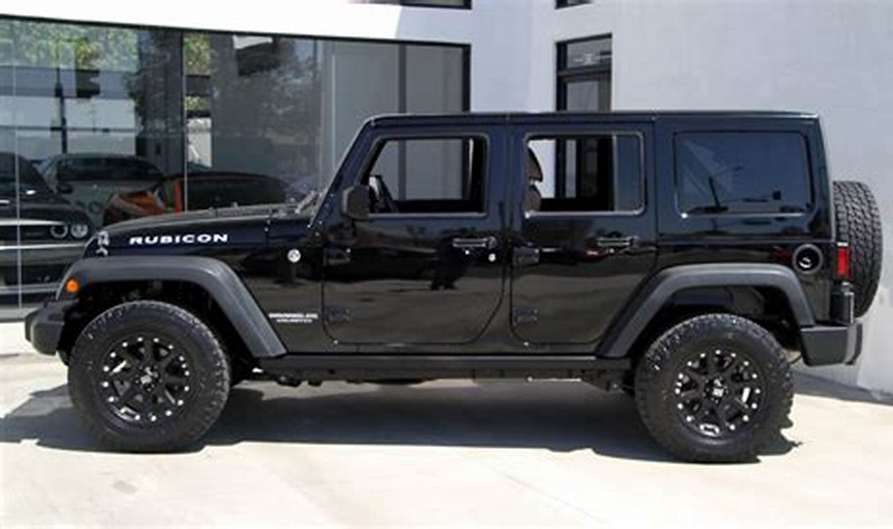 2012 black jeep rubicon for sale