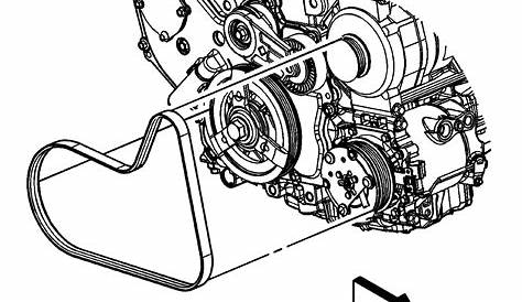 2012 Chevy Traverse 36 Serpentine Belt Diagram Repair Instructions On Vehicle Drive Tensioner