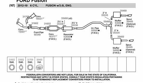 2012 Ford Fusion Exhaust Diagram