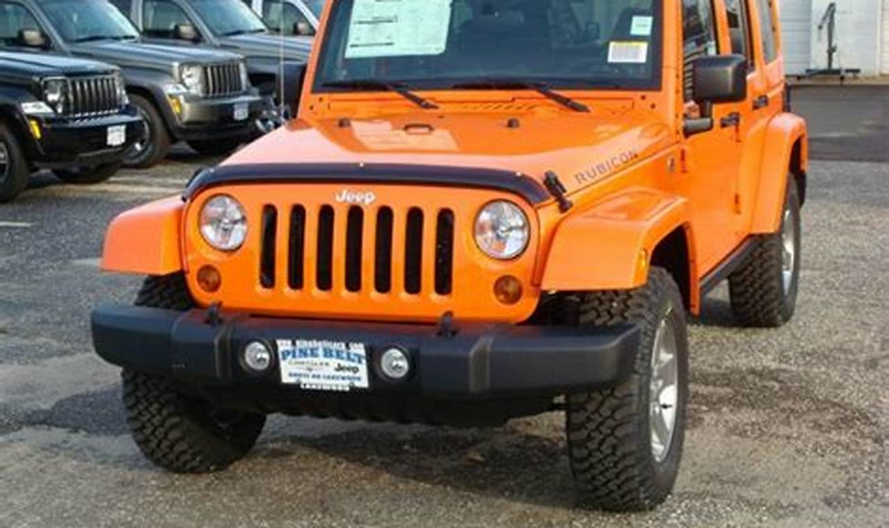 2012 jeep wrangler orange crush for sale