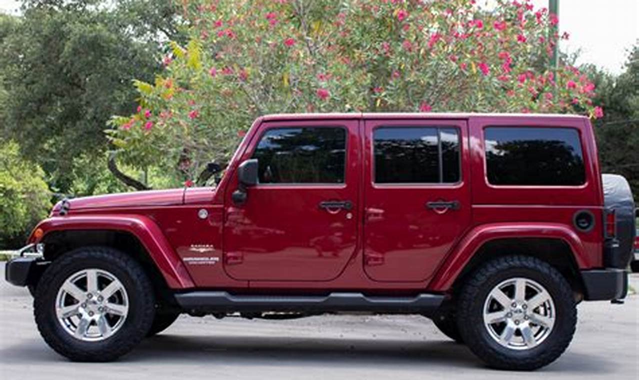 2012 jeep wrangler unlimited 4 door for sale