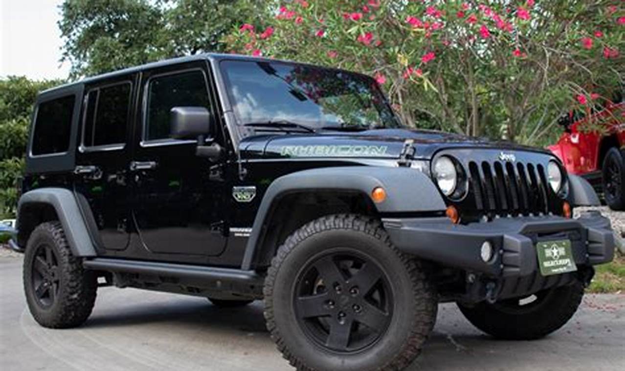 2012 jeep wrangler unlimited for sale houston