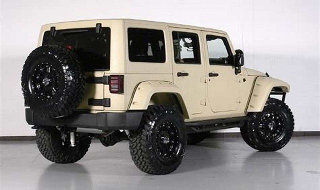 2012 jeep wrangler unlimited rubicon sahara tan for sale