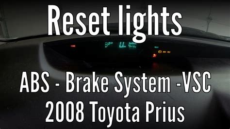 2012 Toyota Prius Abs And Brake Light