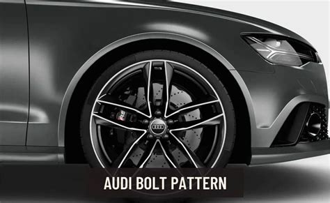 2012 Audi A4 Bolt Pattern