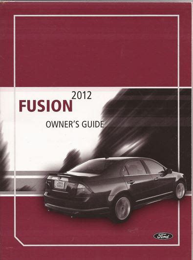 2012 ford fusion owners manual pdf